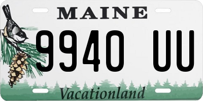 ME license plate 9940UU