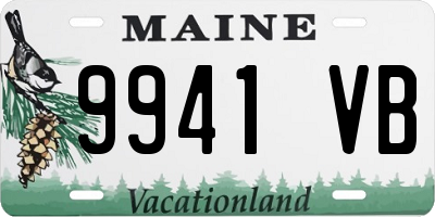 ME license plate 9941VB