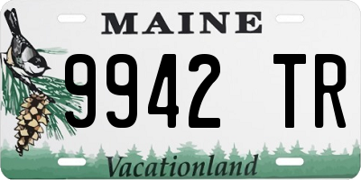 ME license plate 9942TR