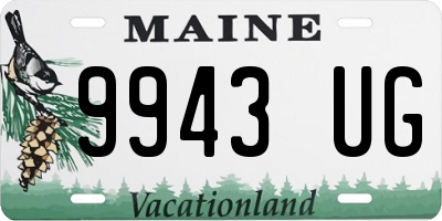 ME license plate 9943UG