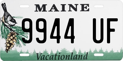 ME license plate 9944UF