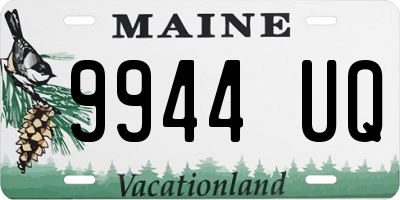 ME license plate 9944UQ