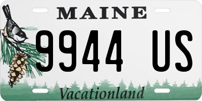 ME license plate 9944US