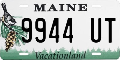 ME license plate 9944UT