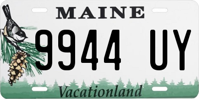 ME license plate 9944UY