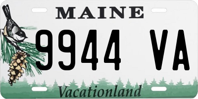 ME license plate 9944VA