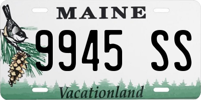 ME license plate 9945SS