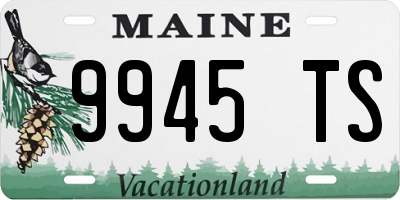ME license plate 9945TS