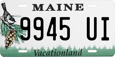 ME license plate 9945UI