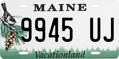 ME license plate 9945UJ