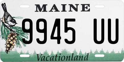 ME license plate 9945UU