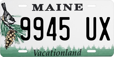 ME license plate 9945UX