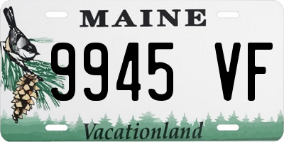 ME license plate 9945VF