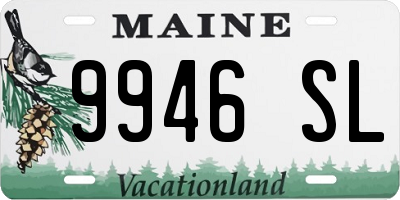 ME license plate 9946SL