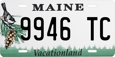 ME license plate 9946TC