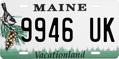 ME license plate 9946UK