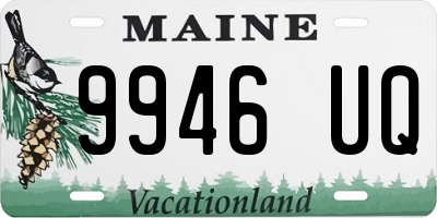 ME license plate 9946UQ