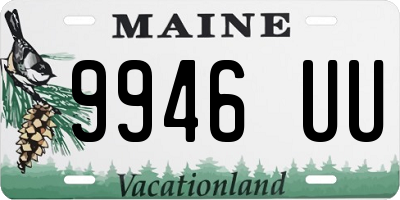 ME license plate 9946UU