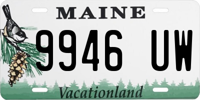 ME license plate 9946UW