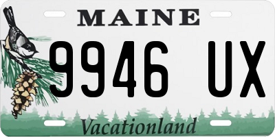 ME license plate 9946UX