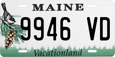 ME license plate 9946VD