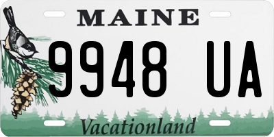 ME license plate 9948UA