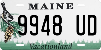 ME license plate 9948UD