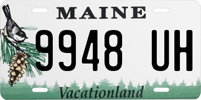 ME license plate 9948UH