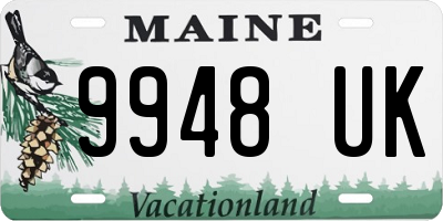 ME license plate 9948UK