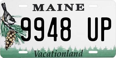ME license plate 9948UP
