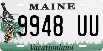 ME license plate 9948UU