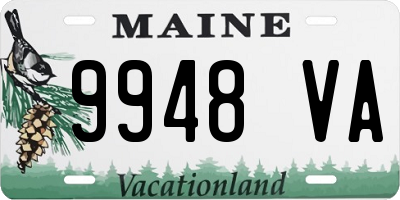 ME license plate 9948VA
