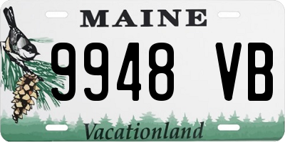 ME license plate 9948VB