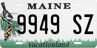 ME license plate 9949SZ