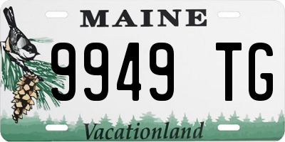 ME license plate 9949TG