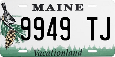 ME license plate 9949TJ