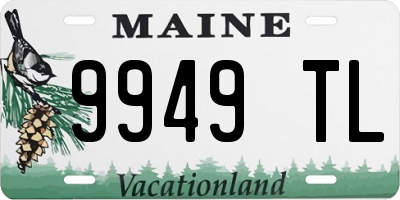 ME license plate 9949TL