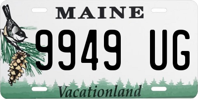 ME license plate 9949UG