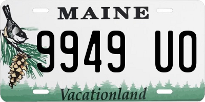 ME license plate 9949UO