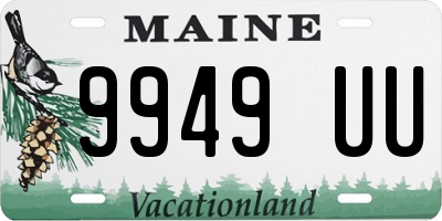 ME license plate 9949UU