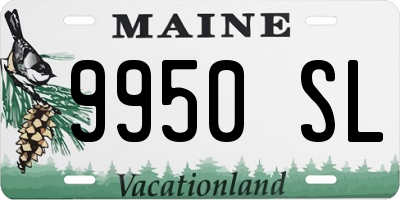 ME license plate 9950SL