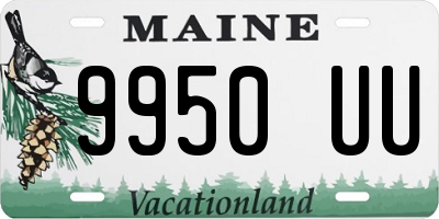 ME license plate 9950UU