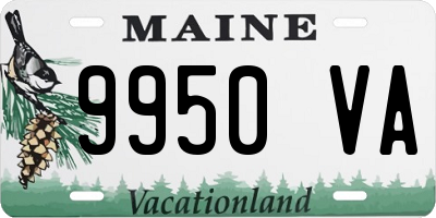 ME license plate 9950VA