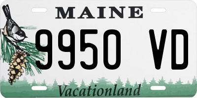 ME license plate 9950VD