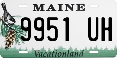 ME license plate 9951UH