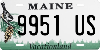 ME license plate 9951US