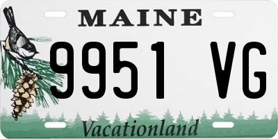 ME license plate 9951VG