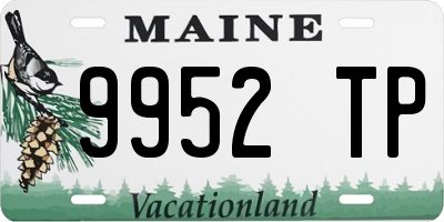 ME license plate 9952TP