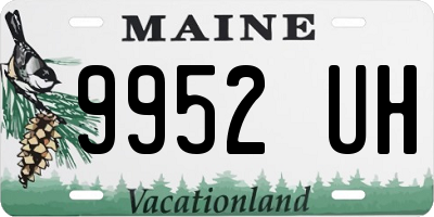 ME license plate 9952UH