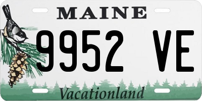 ME license plate 9952VE